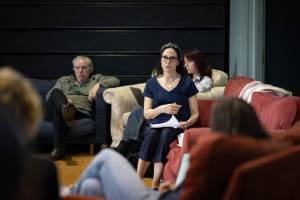Lloyd Hutchinson and Mary-Louise Parker. Photo credit Helen Maybanks.