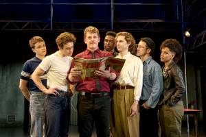 The Cast of Pride at the National Theatre. Photo credit Manuel Harlan